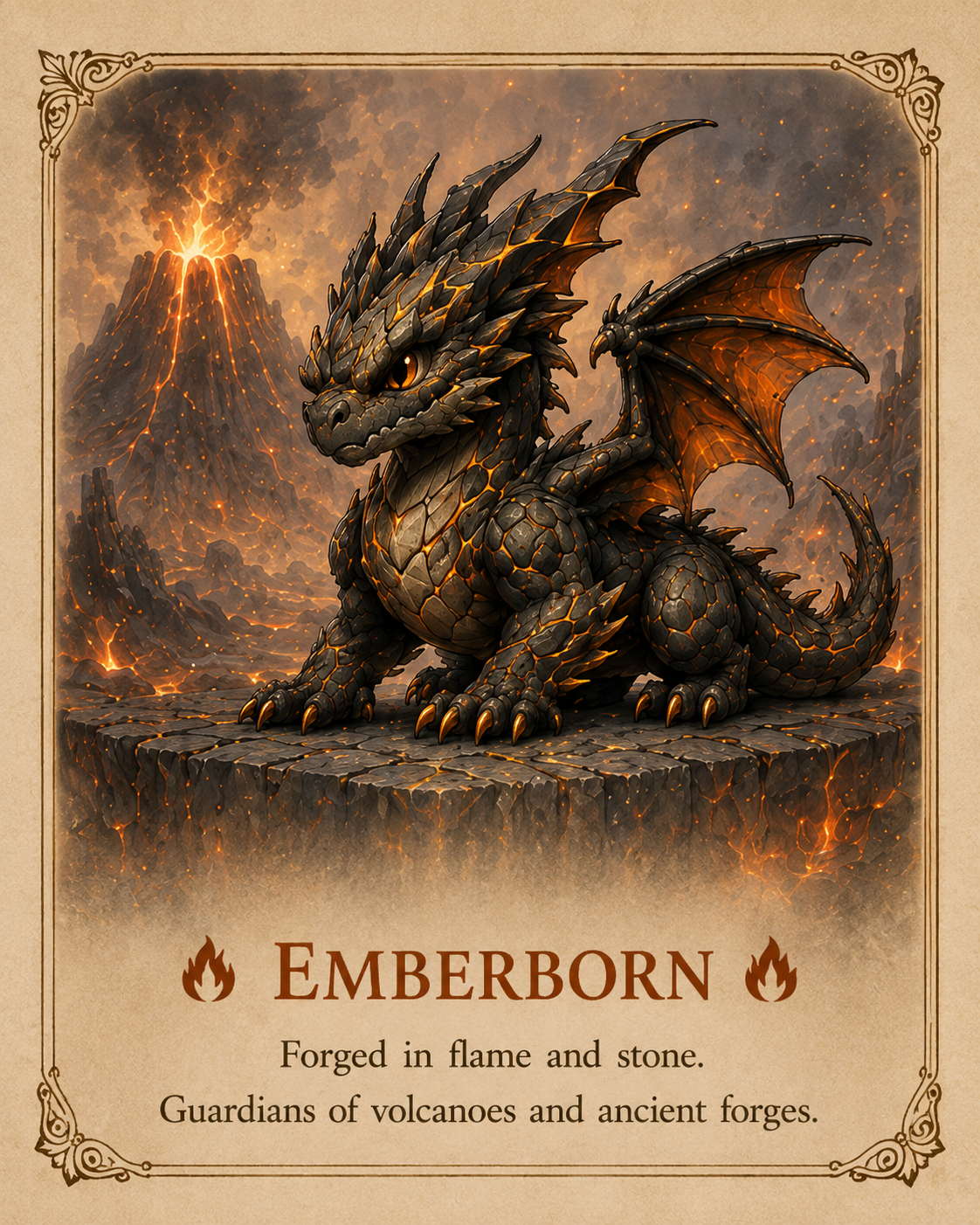 Emberborn hatchling — approved NFT appearance